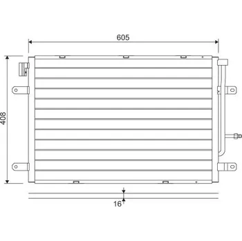 Výparník klimatizace Kondenzátor, klimatizace VALEO 818190