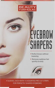 Přípravek na depilaci a epilaci Beauty Formulas Eyebrow Shapers depilační pásky na obočí 4 ks