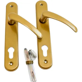 Dveřní kování KLIKA MICHAELA KOVÁNÍ 90 MM PROVEDENÍ PRO VLOŽKU BARVA Zlatá Ostatní 1601