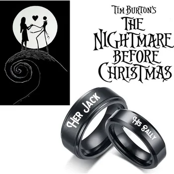 prsten Nightmare Before Christmass Her Jack velikost 9