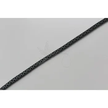 Textilie Oděvní šňůra 5mm - reflexní černá