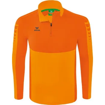 Pánská mikina ERIMA SIX WINGS MIKINA 1/2 ZIP - PÁNSKÁ - Oranžová neon, Oranžová - velikost S