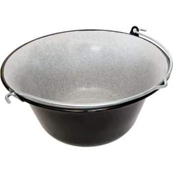 Kempingové nádobí Kotel na guláš smaltovaný 10 lo 40 cm závěsný g2 /124002/