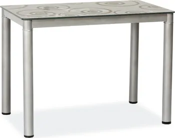 Jídelní stůl Signal Damar 80 x 60 x 75 cm šedý