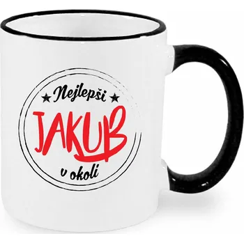 Hrnek - Nejlepší Jakub v okolí Barva: Černá