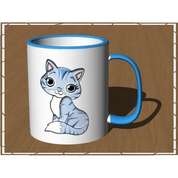 Pelisport Hrnek s kočkou a barevným uchem samostatný hrnek