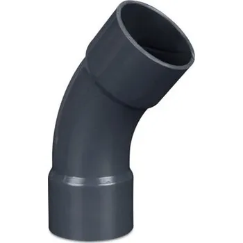 PVC oblouk 45° 75 x 75 mm