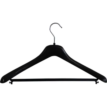 Ramínko PETRAplast Šatní ramínko 45 cm oválné s hrazdou Barva: Černá