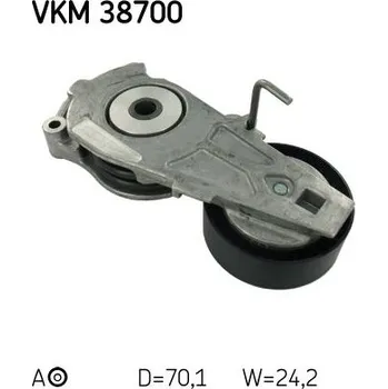 Napínák, žebrovaný klínový řemen SKF VKM 38700