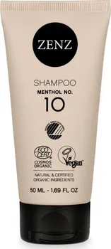 Šampon ZENZ Organic Menthol No. 10 šampon pro všechny typy vlasů 50 ml