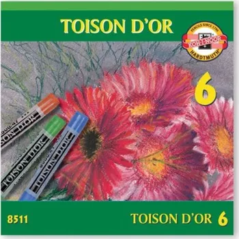 Křídy 8511/6 prašné TOISON D'OR 6 kusů KOH-I-NOOR