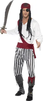 Karnevalový kostým Smiffys Kostým Pirát pruhovaný pánský