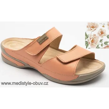 Dámská zdravotní obuv MEDISTYLE ZUZANA 2Z-E18 pantofel ORANŽOVÝ vel.35-42, oranžová - 37