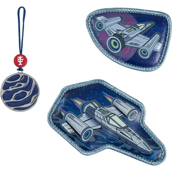 Doplňková sada obrázků MAGIC MAGS REFLECT, Star Shuttle Elio, pro aktovky a batohy Step by Step