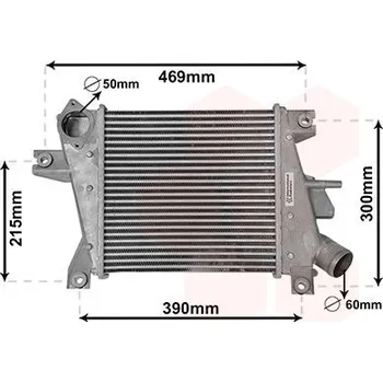 Chladič motoru Chladič turba VAN WEZEL 13014702