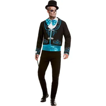 Karnevalový kostým Pánský kostým - Muž ve smokingu Day of the Dead M