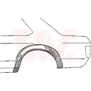 Příslušenství karosérie Boční stěna VAN WEZEL 3755.46
