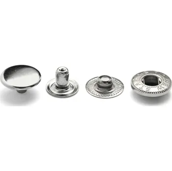 Nýtovací knoflík WUK Ø15mm ZG, barva Nikl tmavý