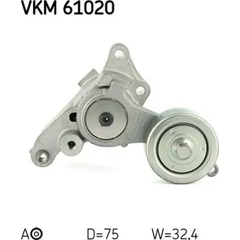 Napínák, žebrovaný klínový řemen SKF VKM 61020