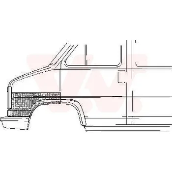 Blatník karosérie Blatník VAN WEZEL 1745159