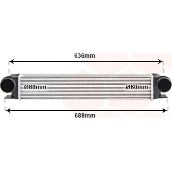 Chladič motoru Chladič turba VAN WEZEL 06004253