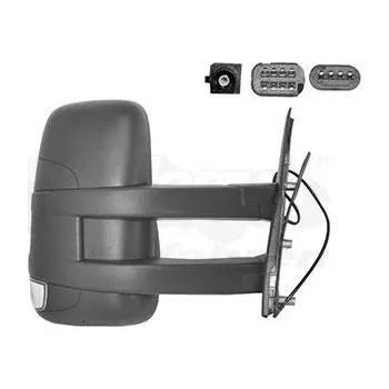 Auto zrcátko Vnější zpětné zrcátko VAN WEZEL 2815818