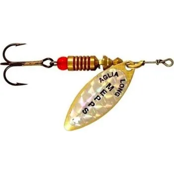 Umělá nástraha Mepps třpytka Aglia Long zlatá/perleť vel. 1