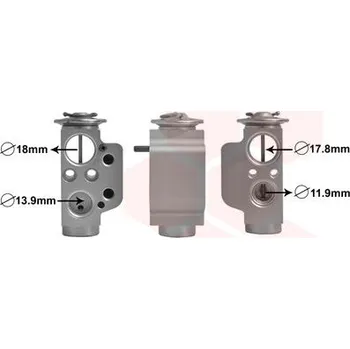 Ventil klimatizace Expanzní ventil, klimatizace VAN WEZEL 58001367