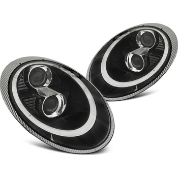 Přední světlomet Přední světla, PORSCHE 911 (997), 2004-2009, BLACK TUBE LIGHT HID XENON (97.LPPO06)