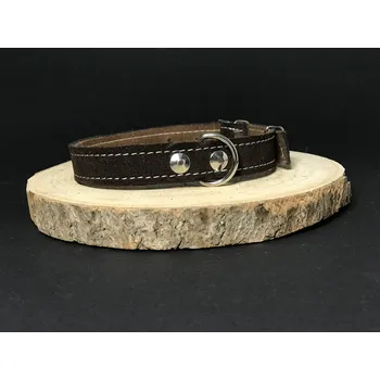 Obojek pro psa Palkar obojek z velurové kůže pro psy 40 cm x 18 mm hnědá (Palkar obojek z velurové kůže pro psy 40 cm x 18 mm hnědá)