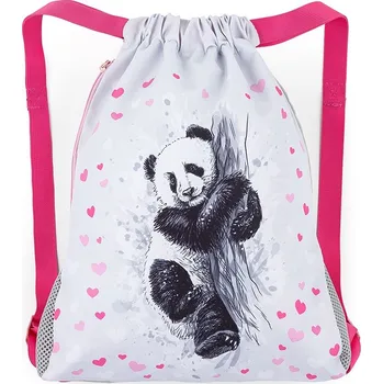 Školní sáček Bagmaster SÁČEK PRIM 23 B školní na přezůvky / tělocvik - panda