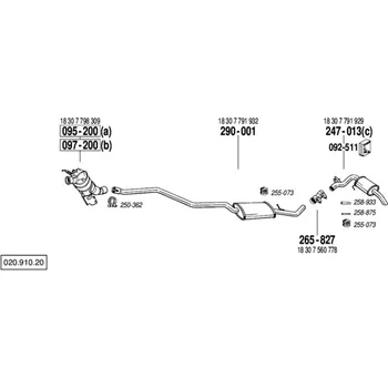 Filtr pevných částic filtr pevných čás. výroba AS Bosal 97-200A