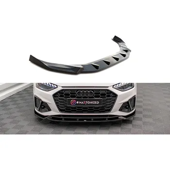 Nárazník Spojler pod nárazník lipa V.1 Audi A4 S-Line / S4 B9 Facelift černý lesklý plast