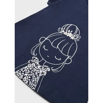 Dětská móda Dívčí triko Mayoral 1013 modré Rozměr: 12 měsíců, 80 cm