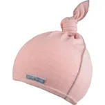 růžová kojenecká čepička z recyklovaného úpletu