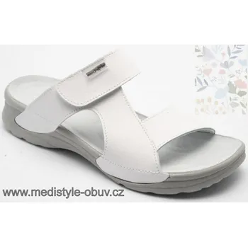 Dámská zdravotní obuv MEDISTYLE ROMANA 2R-T11 bílý zdravotní pantofel, --- - 38