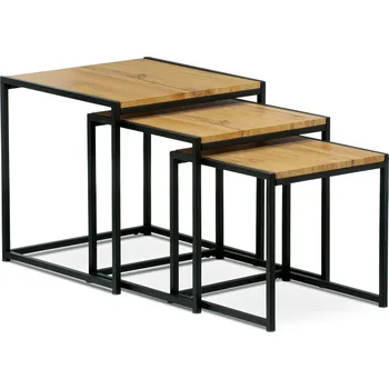 Konferenční stolek Artium Ascendio (dub + černá)