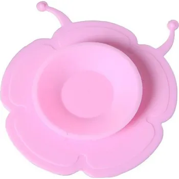 dětská jídelní sada 4L Protiskluzová přísavka na dětské nádobí - růžová