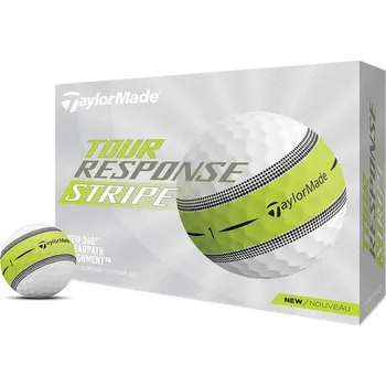 Golfový míček TaylorMade Tour Response Stripe 2022, Lime