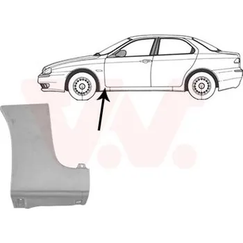 Blatník karosérie Blatník VAN WEZEL 0156155