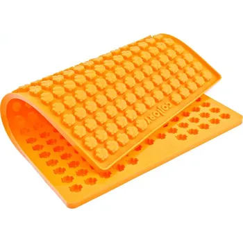 Nádoba na pečení Silikonová pečící formička na pamlsky COLLORY čtyřlístky 1,5 cm – oranžová