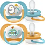 PHILIPS AVENT Philips AVENT Šidítko Ultra air Zvířátko 6-18m chlapec, 2 ks