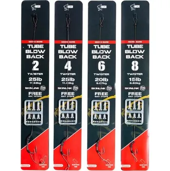 Nash Návazec Tube Blow Back Rig Micro Barbed 9,07 kg - Velikost 8