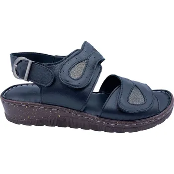 Dámské sandále Dámské kožené sandále Looke L0705 černé Velikost: 37 (EU)