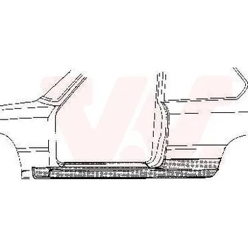 Prah karosérie Nástupní panel VAN WEZEL 0606.01