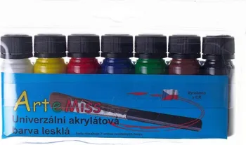 Vodová barva Artemiss Sada univerzálních akrylátových barev lesklá 7x 12 g