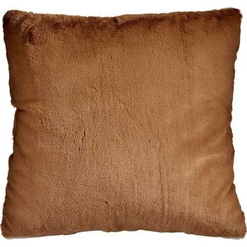 Polštář Gift Decor Chlupatý polštář Kaštanová Syntetická kůže (60 x 2 x 60 cm)
