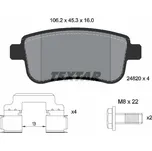 Sada brzdových destiček, kotoučová brzda TEXTAR 2482001