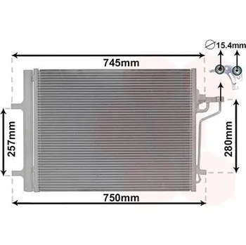 Výparník klimatizace Kondenzátor, klimatizace VAN WEZEL 18005488