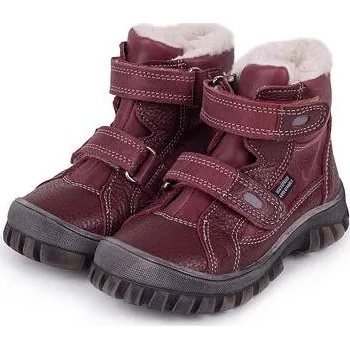 Dívčí zimní obuv Michal Ševela - VELA SHOES Dětské zimní boty s ovčí vlnou Bobo červená velikost obuv dětské 21